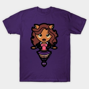 Clawdeen Wolf Tooniefied T-Shirt